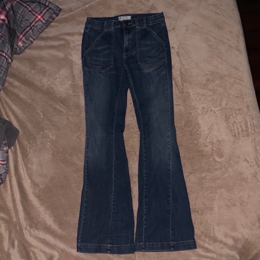 free people flare jeans womens size 28